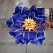 Büyük Zambak Çiçeği - Saks Mavisi Gold Köpük Çiçek - Yapay Çiçek