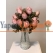12'li Soft Pembe Tomurcuk Gül