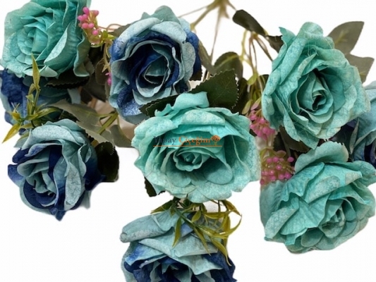 Mavi yapay Çiçek Modelleri