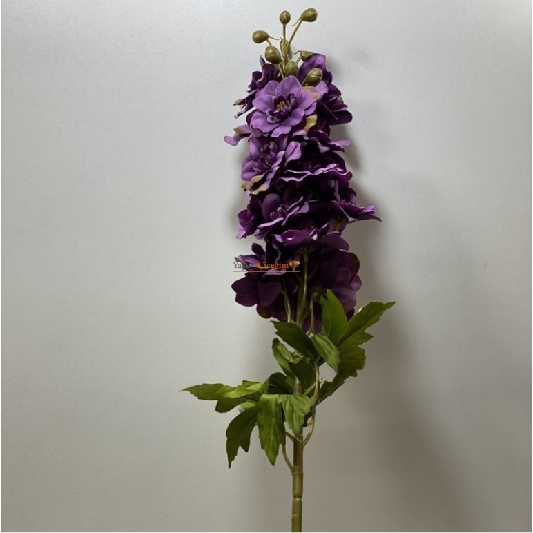 Mor Yapay Şebboy Çiçek Uzun Saplı Uzun Vazolar ve Süslemeler İçin