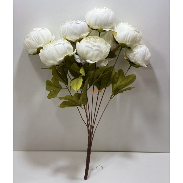 Beyaz Lüks Şakayık Yapay Çiçek Demeti 1929