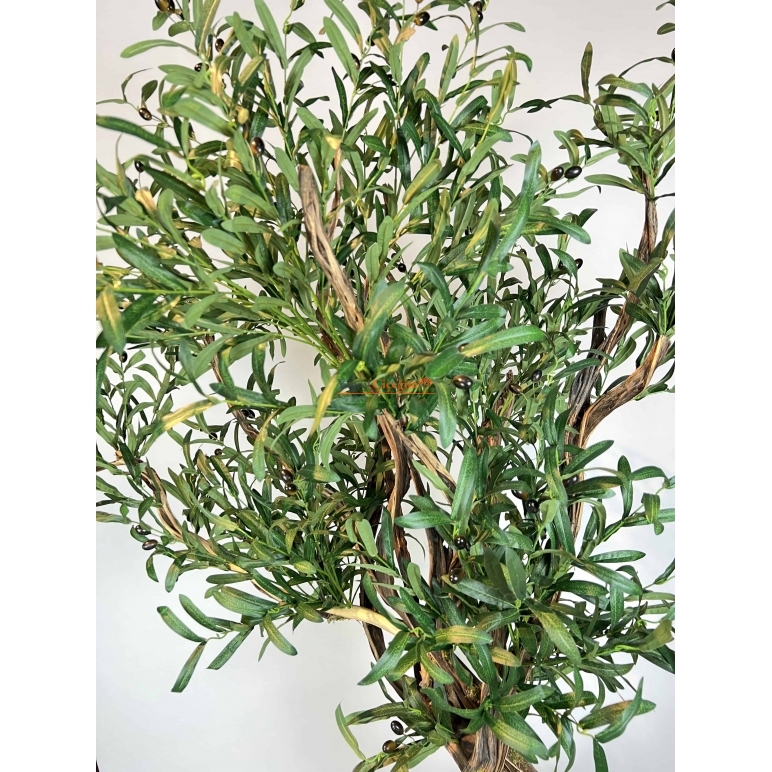 Siyah Saksılı Premium Yapay Zeytin Ağacı