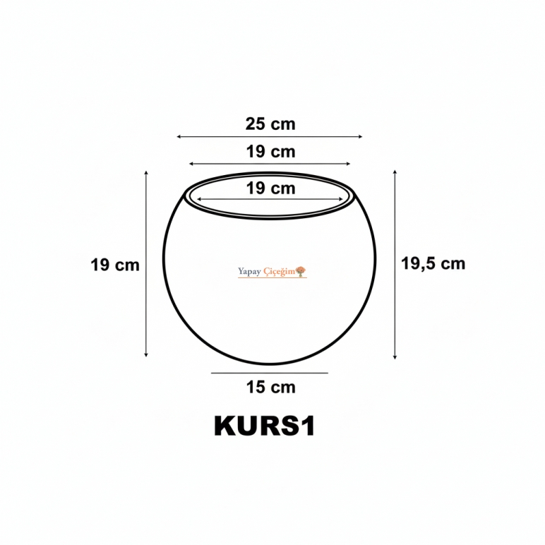 Küre Plastik Saksı
