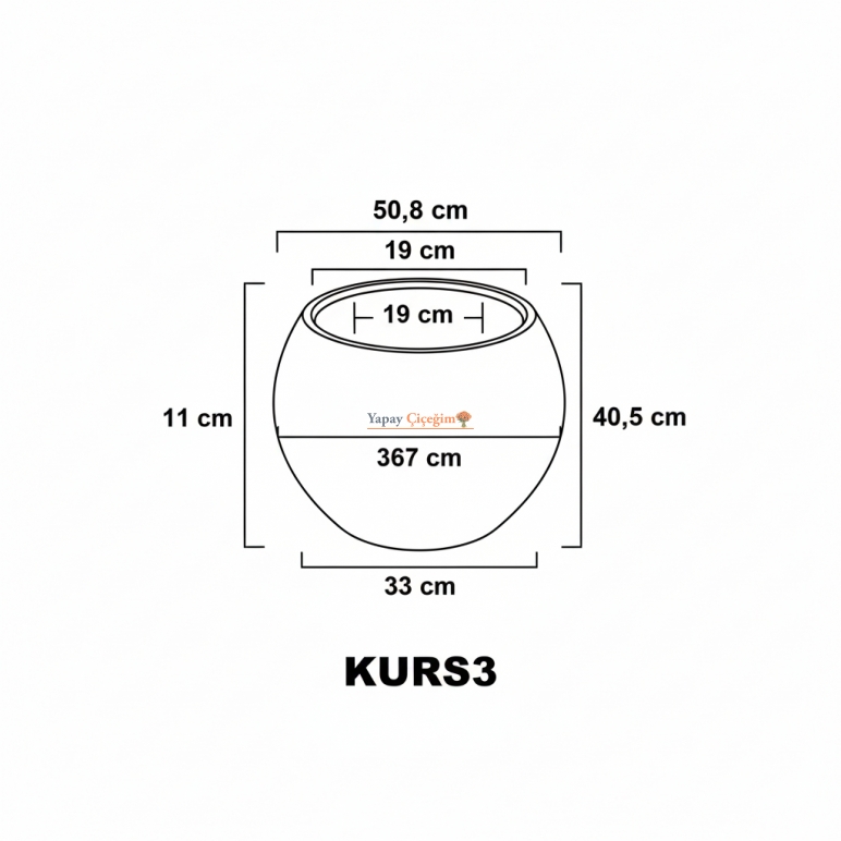 Küre Plastik Saksı