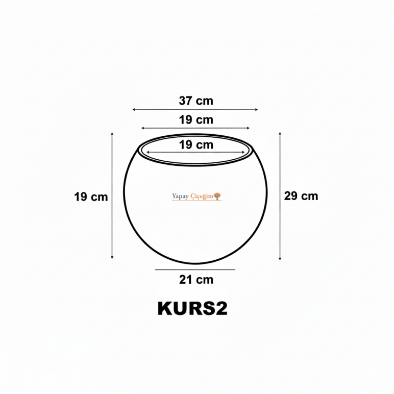 Küre Plastik Saksı