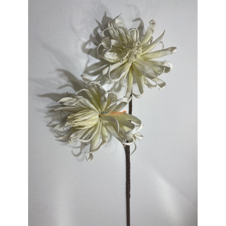 Krem Zambak - Köpük Çiçek - Büyük Yapay Çiçek - 2219