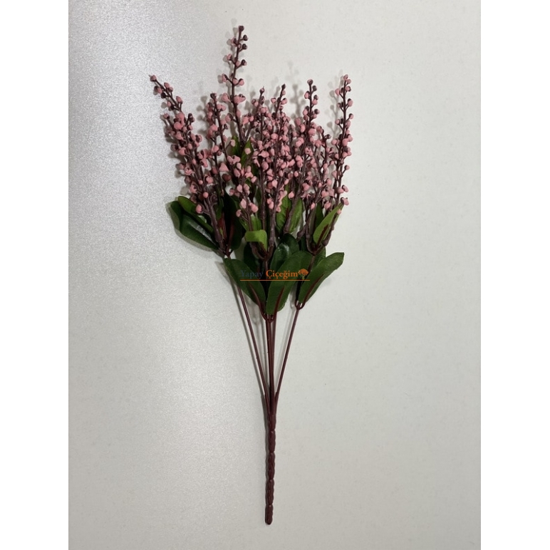 Pembe Taş Lavanta - Yapay Çiçek - 2249