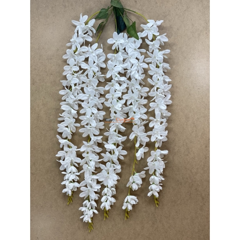 Beyaz Yapay Akasya Çiçegi