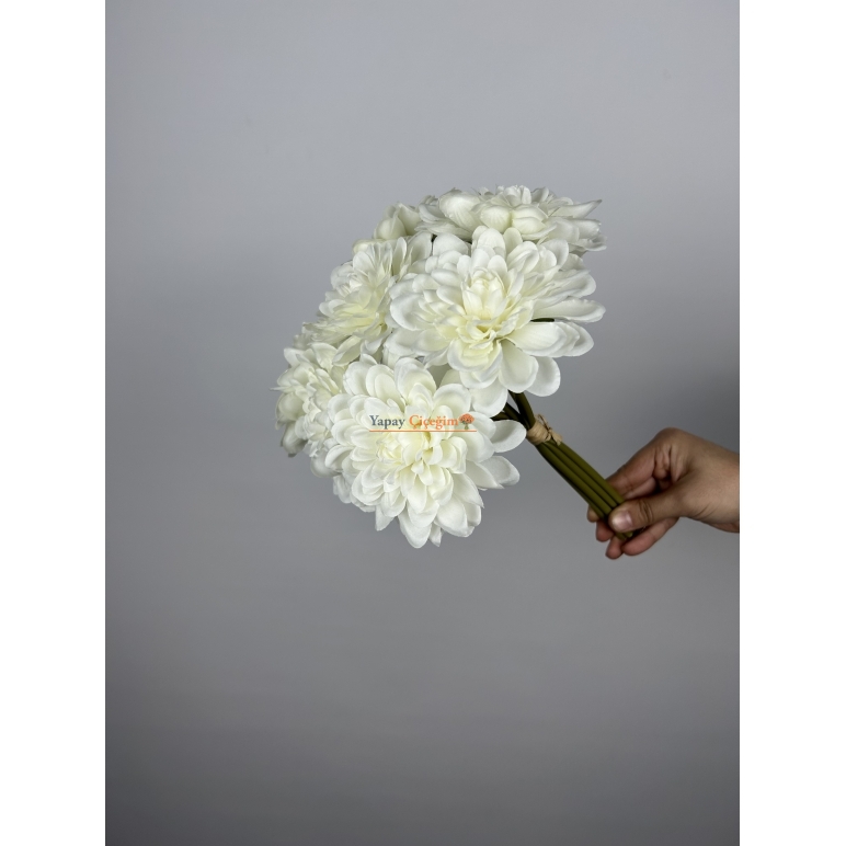 Yapay Beyaz Krizantem Çiçegi