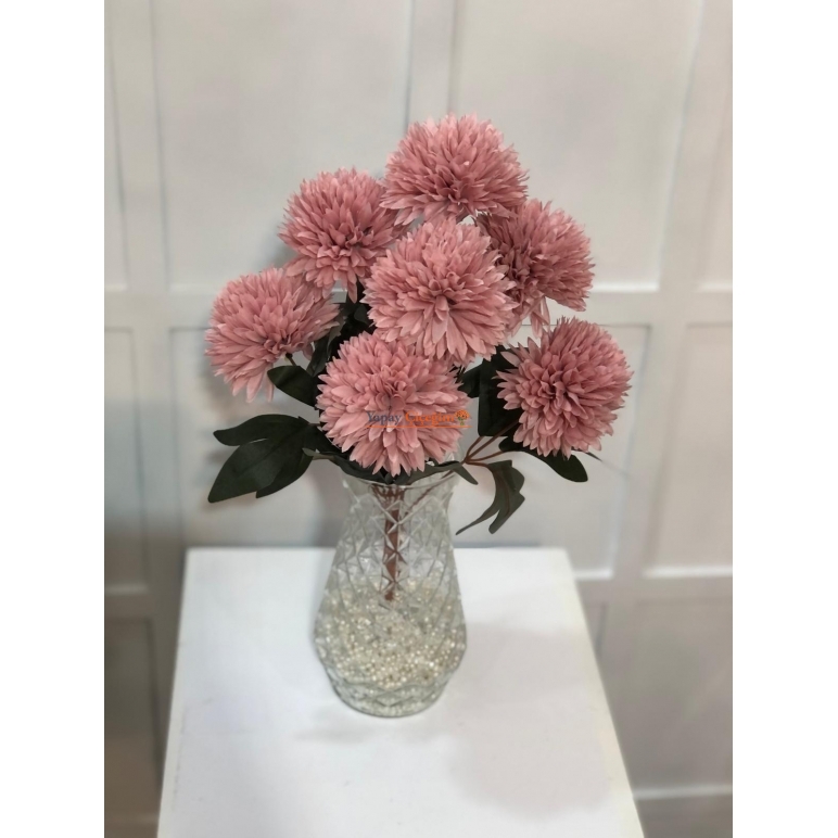 Yapay Pembe Kaliteli Kasımpatı Çiçeği