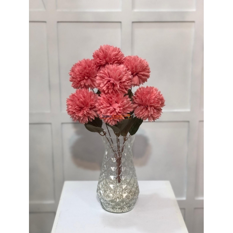 Yapay Koyu Pembe Kaliteli Kasımpatı Çiçeği