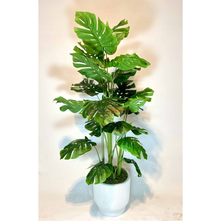Yapay 3 Lü Monstera Ağacı